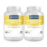 Kit 2X Vitamina D3 2000UI - 60 C�psulas - NewNutrition