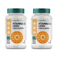 Kit 2X Vitamina D3 2000UI - 60 Comprimidos - Nutral�n