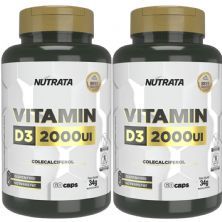 Kit 2X Vitamina D3 - 60 C�psulas - Nutrata