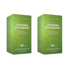 Kit 2X Vitamina D3 Synergy - 60 C�psulas - Puravida