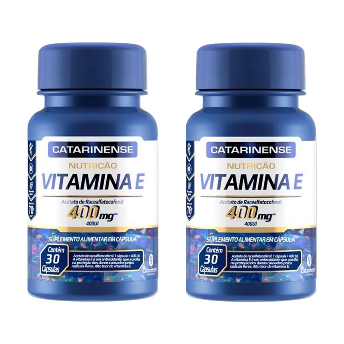 Kit 2X Vitamina E 400mg - 30 C�psulas - Catarinense Nutri��o