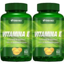 Kit 2X Vitamina E - 60 C�psulas - Herbamed