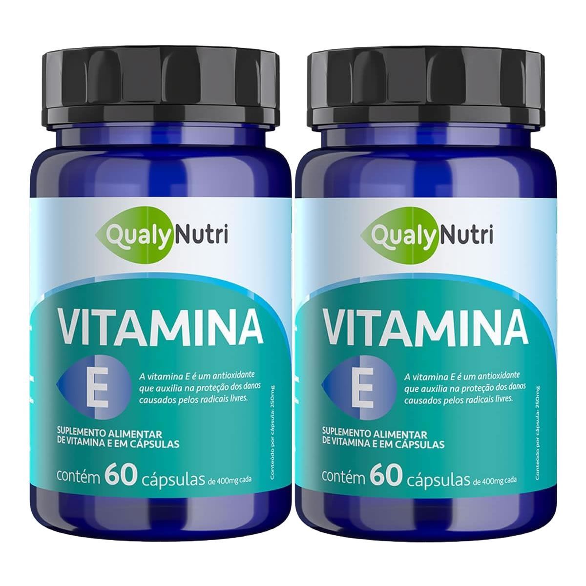 Kit 2X Vitamina E - 60 C�psulas - QualyNutri