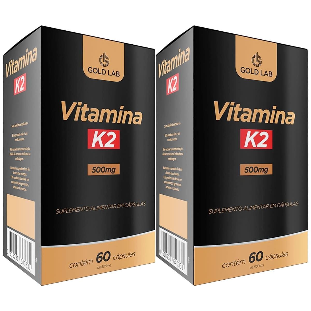 Kit 2X Vitamina K2 - 60 C�spulas - Gold Lab