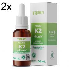 Kit 2X Vitamina K2 Ydrosolv - 30ml Gotas Sem Sabor - Yosen