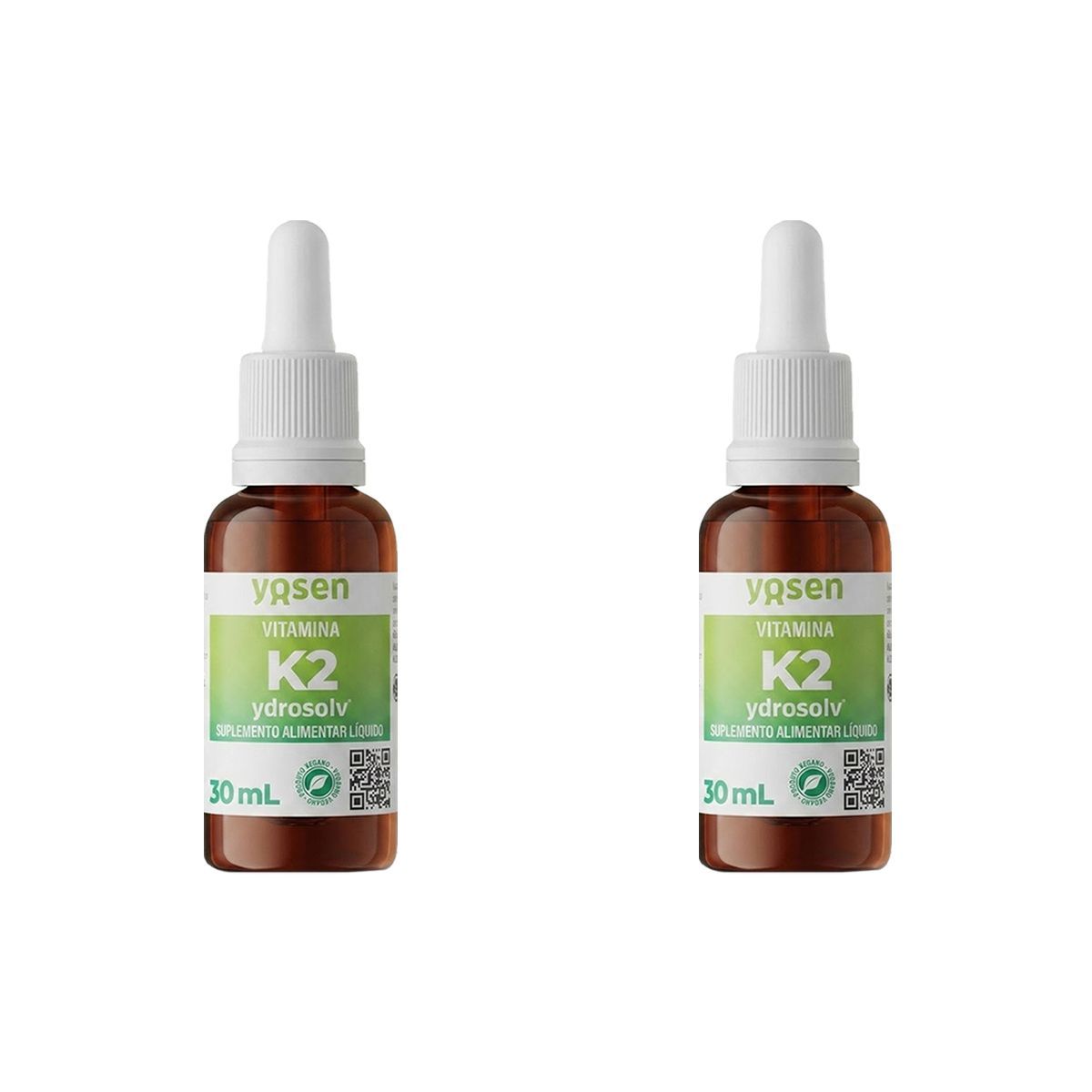 Kit 2X Vitamina K2 Ydrosolv - 30ml Gotas Sem Sabor - Yosen