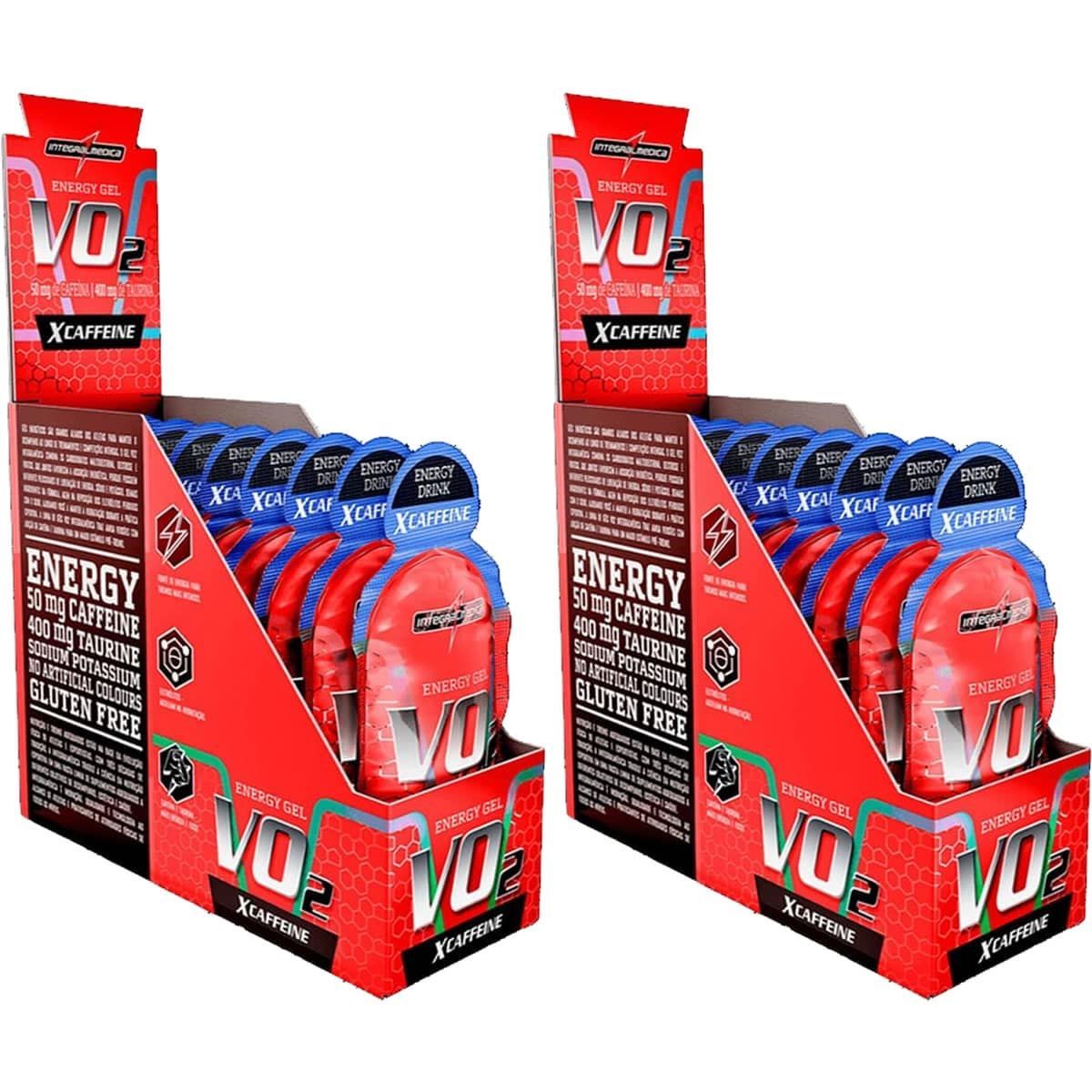 Kit 2X Vo2 Energy Gel X-Caffeine - 10 Sach�s 30g Energy Drink - IntegralM�dica