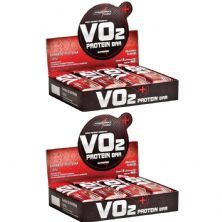 Kit 2X VO2 PROTEIN BAR - 12 Unidades 30g Morango - IntegralM�dica