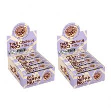 Kit 2X Wafer True Crunch Pro - Caixa com 12 Unidades de 25g Chocolate Meio Amargo - True Source