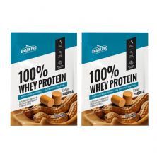 Kit 2X Whey 100% - 1 Sach� 40g Pa�oca - Shark Pro