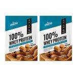 Kit 2X Whey 100% - 1 Sach� 40g Pa�oca - Shark Pro