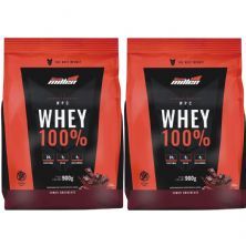 Kit 2X Whey 100% - 900g Refil Chocolate - New Millen