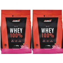 Kit 2X Whey 100% - 900g Refil Morango - New Millen