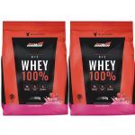 Kit 2X Whey 100% - 900g Refil Morango - New Millen