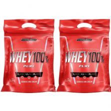 Kit 2X Whey 100% Pure - 1800g Refil Cookies and Cream - IntegralM�dica