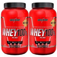 Kit 2X Whey 100% Pure - 907g Chocolate Maltado - IntegralM�dica