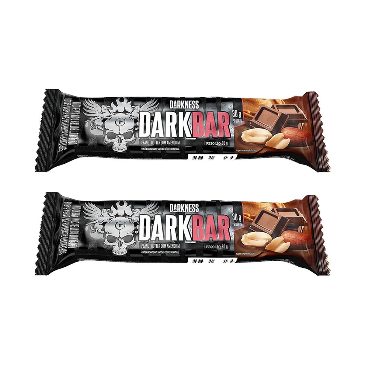 Kit 2X Whey Bar Darkness - 1 unidade 90g Peanut Butter com Amendoim - Integralm�dica1