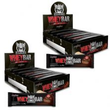 Kit 2x Whey Bar Darkness - 8 Unidades 90g Doce de Leite com Chocolate Chip - IntegralM�dica
