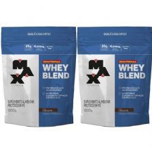 Kit 2X Whey Blend Nova F�rmula - 900g Refil Chocolate - Max Titanium