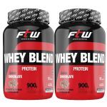 Kit 2X Whey Blend Protein - 900g Chocolate - FTW