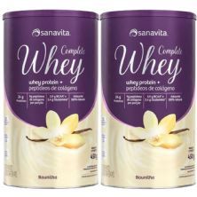 Kit 2X Whey Complete - 450g Baunilha - Sanavita