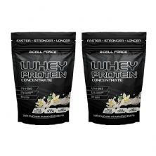 Kit 2X Whey Concentrate - Refil 900g Baunilha - Cell Force