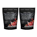Kit 2X Whey Concentrate - Refil 900g Morango - Cell Force
