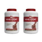 Kit 2X Whey Fort 3W - 1800g Chocolate - Vitafor
