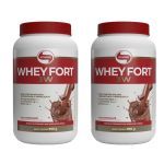 Kit 2X Whey Fort 3W - 900g Chocolate - Vitafor