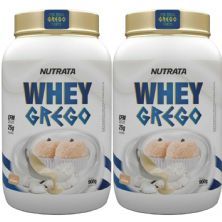 Kit 2X Whey Grego - 900g Beijinho - Nutrata