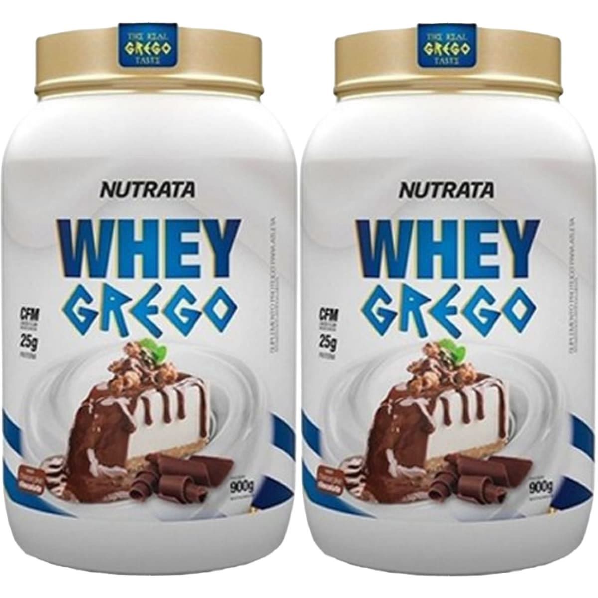 Kit 2X Whey Grego - 900g Cheesecake de Chocolate - Nutrata