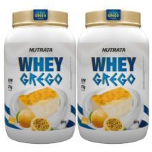 Kit 2X Whey Grego - 900g Mousse de Maracuja - Nutrata