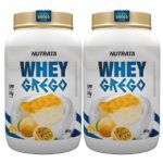 Kit 2X Whey Grego - 900g Mousse de Maracuja - Nutrata