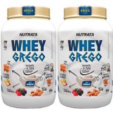 Kit 2X Whey Grego - 900g Natural - Nutrata