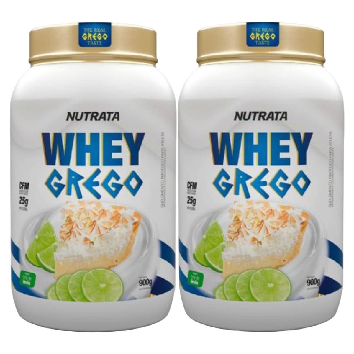 Kit 2X Whey Grego - 900g Torta de Lim�o - Nutrata
