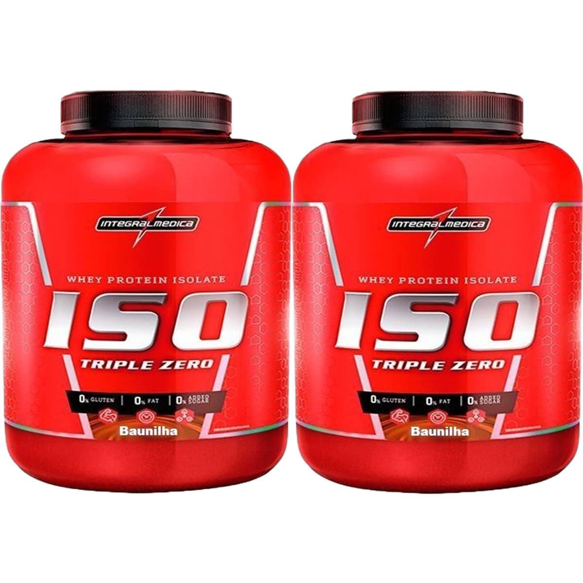 Kit 2X Whey Iso Triple Zero - 1800g Baunilha - IntegralM�dica