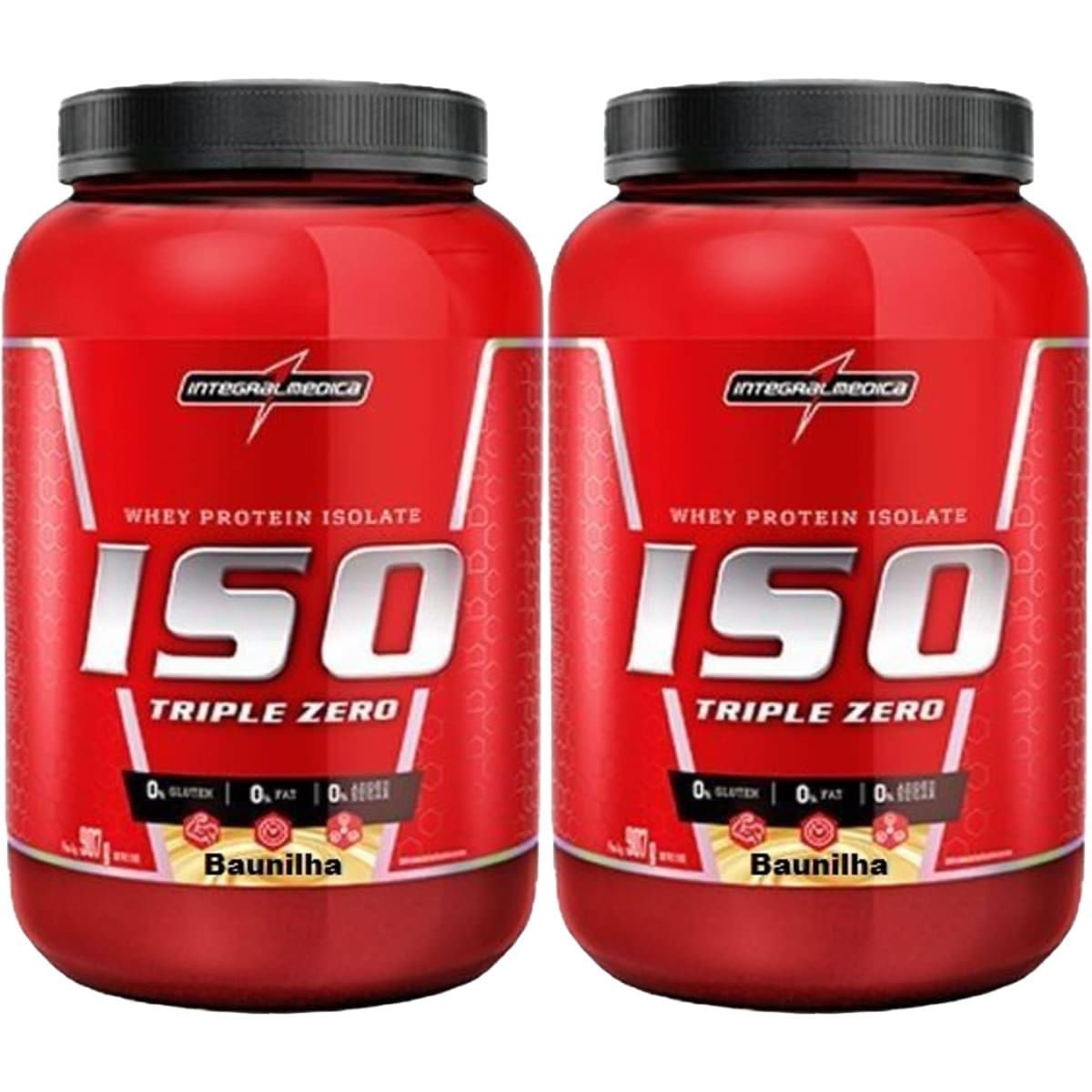 Kit 2X Whey Iso Triple Zero - 907g Baunilha - IntegralM�dica