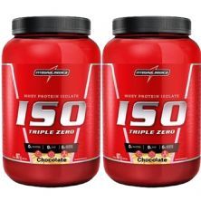 Kit 2X Whey Iso Triple Zero - 907g Chocolate - IntegralM�dica