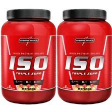 Kit 2X Whey Iso Triple Zero - 907g Morango - IntegralM�dica
