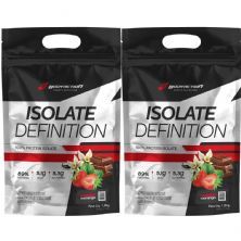 Kit 2X Whey Isolate Definition - 1800g Refil Morango - BodyAction