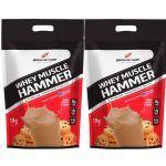 Kit 2X Whey Muscle Hammer - 1800g Cookies e Cream - BodyAction