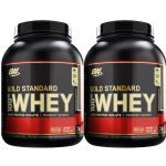 Kit 2X Whey Protein 100% Gold Standard - 2270g Delicius Strawberry - Optimum Nutrition