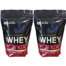 Kit 2X Whey Protein 100% Gold Standard - 454g Vanilla Ice Cream - Optimum Nutrition