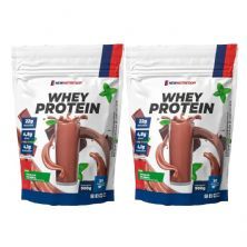 Kit 2X Whey Protein - 900g Refil Chocolate Com Menta - NewNutrition
