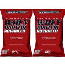 Kit 2X Whey Protein Advanced - 907g Refil Morango - Furious Nutrition