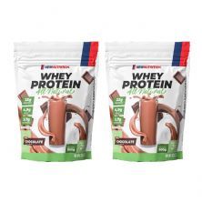 Kit 2X Whey Protein All Natural - 900g Refil Chocolate - NewNutrition