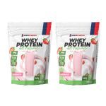 Kit 2X Whey Protein All Natural - 900g Refil Morango - NewNutrition