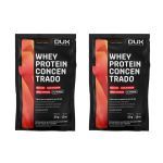 Kit 2X Whey Protein Concentrado - 1 Sach� 30g Caramelo Salgado - Dux Nutrition