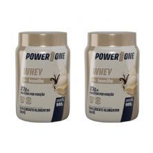 Kit 2X Whey Protein Concentrado 100% - 900g Baunilha - Power1One