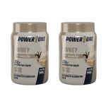 Kit 2X Whey Protein Concentrado 100% - 900g Baunilha - Power1One